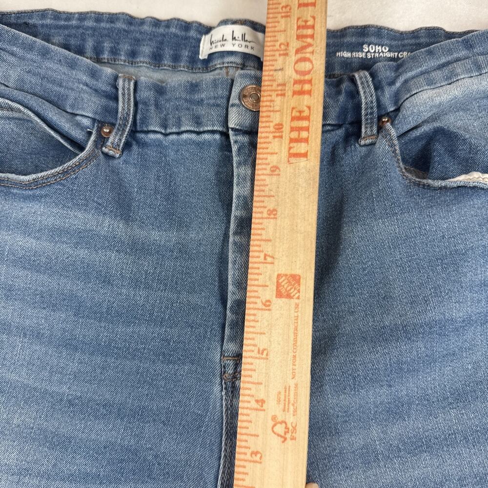 Nicole Miller Perfection Soho HighRise Straight Crop Stretch Jeans 14 - Picture 7 of 11